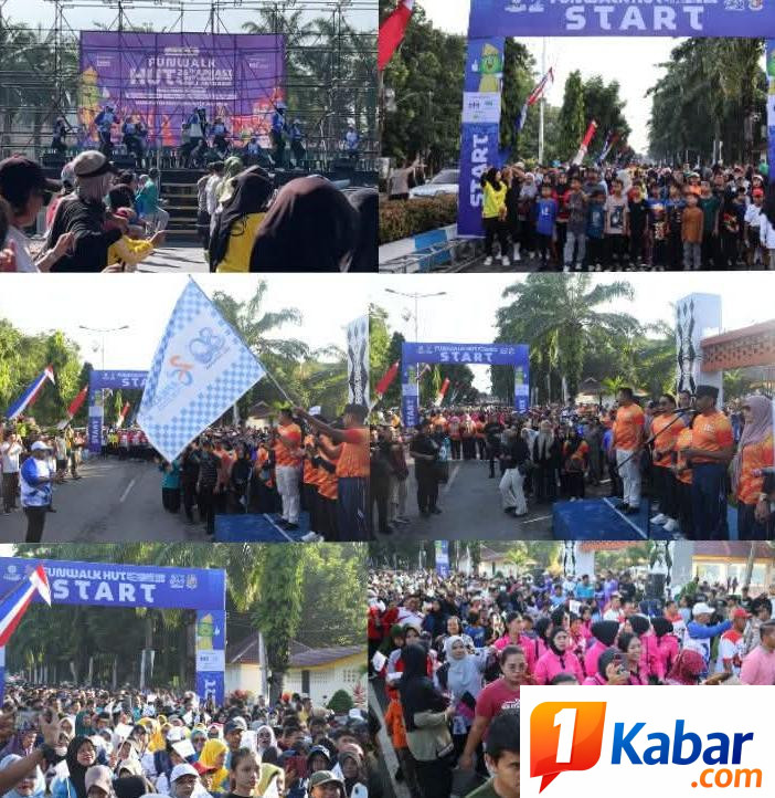 Peringatan HUT ke-80 Deli Serdang dan HUT ke-26 APKASI: Ribuan Warga Semarakkan Fun Walk
