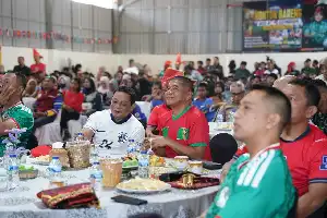 Sinergi Kodam XIV/Hasanuddin dan TVRI Sulsel Hadirkan Kemeriahan Piala Dunia bagi Warga Makassar