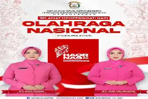 Bhayangkari Daerah Aceh Kampanyekan Gaya Hidup Sehat Sambut Hari Olahraga Nasional