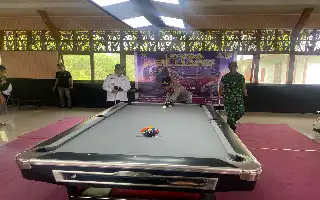 Polsek Muara Muntai Gelar Turnamen Biliar Meriahkan Hari Bhayangkara ke-80