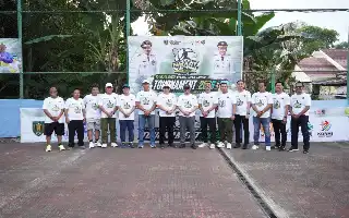 Dukung Regenerasi Atlet, Kodim 1008/Tabalong Apresiasi Turnamen Tabalong Smart Tennis Seri 2