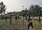 Pererat Kemanunggalan, Satgas TMMD Kodim 1208/Sambas Gelar Olahraga Bersama Warga Tempapan Hulu