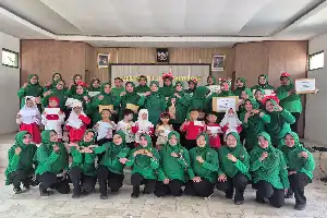 Pererat Kebersamaan, Persit Kodim 1002/HST Semarakkan HUT ke-81 RI dengan Olahraga dan Layanan Kesehatan