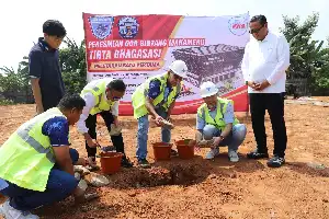 Sinergi BUMD dan Swasta, Pembangunan GOR serta Akademi Voli Dimulai di Cikarang Barat