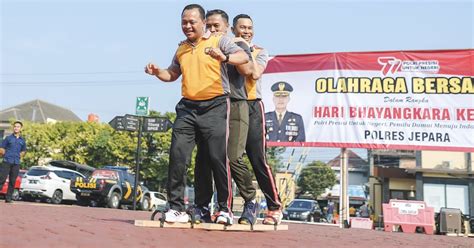 Polres Karo Gelar Olahraga Bersama Jelang Hari Bhayangkara ke-80, Pererat Sinergi dengan Forkopimda