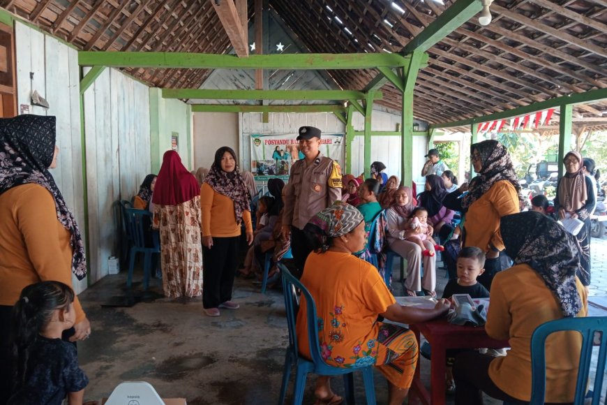 Bhabinkamtibmas Kebonagung Perkuat Sinergi dalam Layanan Kesehatan Posyandu ILP