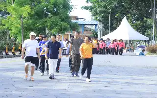 Jelang Hari Bhayangkara ke-80, Polres Samosir Gelar Olahraga Bersama Forkopimda untuk Perkuat Soliditas Antarinstansi