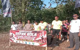 Rangkul Generasi Muda, Polsek Campaka Kawal Turnamen Olahraga Karang Taruna Desa Campakasari