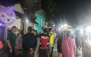 Jamin Keamanan Hiburan Rakyat, Polsek Karangrejo Kawal Pagelaran Jaranan di Desa Bungur