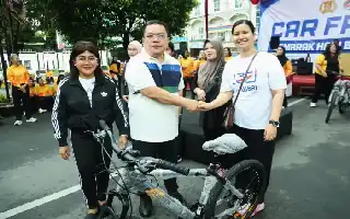 Wali Kota Wesly Silalahi Ramaikan Peringatan HUT Bhayangkara Ke-80 Melalui Jalan Santai dan Olahraga Bersama