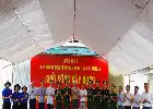 Perkuat Sinergi Militer dan Rakyat, Pembangunan Sarana Olahraga serta 11 Rumah Bantuan Dimulai di Lam Dong