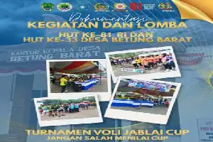 Lewat 'Jablai Cup', Pemdes Betung Barat Sukses Satukan Warga dalam Perayaan Ganda HUT RI dan Hari Jadi Desa