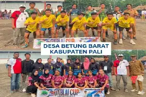 Peringati HUT RI dan Hari Jadi Desa, Betung Barat PALI Gelar Pesta Rakyat dan Turnamen Voli Lintas Daerah