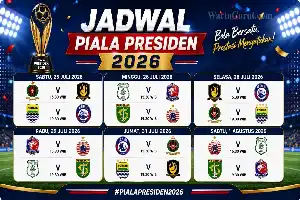 Jadwal Resmi Piala Presiden 2026: Duel Klasik Persib Kontra Arema dan Persebaya vs Persija Siap Tersaji