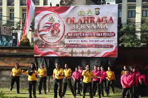 Perkuat Sinergi dan Soliditas, Kapolda Bali Pimpin Olahraga Bersama Peringati Hari Jadi Polwan ke-78