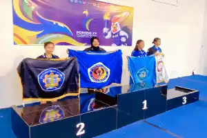 Sabet Perak, Atlet Tenis Meja Polinema Ukir Prestasi di Ajang Porseni Nasional XV