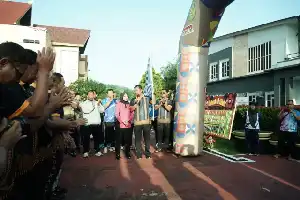 Pererat Sinergi, Polres Kutai Kartanegara Gelar Olahraga Bersama Sambut Hari Bhayangkara ke-80