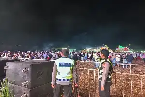 Sinergi Aparat Gabungan Kawal Kemeriahan UMKM Show 2026 Kembang Janggut hingga Kondusif