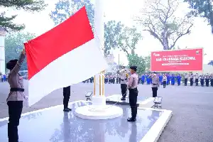 Peringatan Haornas ke-43 di Mapolda Jambi: Personel Didorong Jadikan Olahraga Gaya Hidup Demi Layanan Publik Optimal