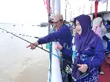 Semarakkan Hari Jadi Tanjab Barat, Ratusan Peserta Ramaikan Turnamen Mancing di WFC Kuala Tungkal