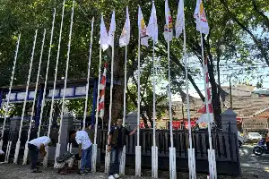Semarak Porprov Sumbar Mulai Terasa, 19 Bendera KONI Kabupaten dan Kota Resmi Berkibar