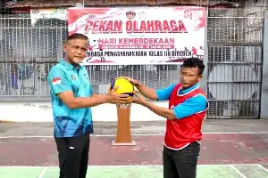 Semarakkan HUT RI, Lapas Kelas IIB Bireuen Gelar Pekan Olahraga Bersama Warga Binaan