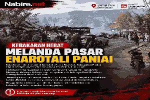 Kebakaran Hebat Melanda Pasar Enarotali Paniai, 11 Warga Dilaporkan Meninggal Dunia