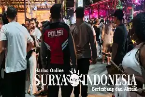 Jaga Keamanan Kawasan Wisata, Polres Badung Intensifkan Patroli Malam di Batu Bolong