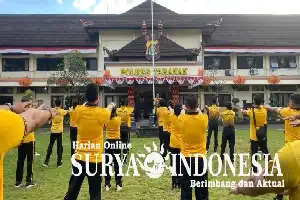 Upaya Polres Tabanan Tingkatkan Kesiapan Personel Melalui Program GESIT dan Olahraga Rutin