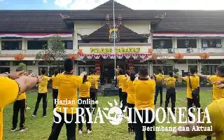 Upaya Polres Tabanan Tingkatkan Kesiapan Personel Melalui Program GESIT dan Olahraga Rutin