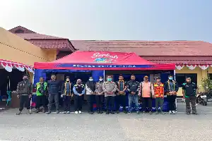 Aksi Kepedulian Sosial, Polres Berau Hadirkan Layanan Kesehatan dan Makanan Gratis Lewat Warung Berkah