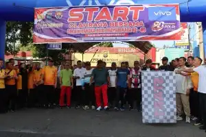 Polres Binjai Gelar Olahraga Bersama Ribuan Warga dan Forkopimda Jelang Hari Bhayangkara ke-80