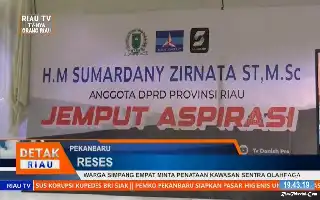 Warga Pekanbaru Kota Usulkan Penataan Sentra Olahraga ke DPRD Riau