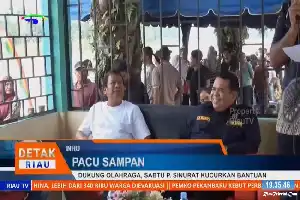Dukung Olahraga Tradisional, Ketua DPRD Indragiri Hulu Salurkan Bantuan Event Budaya di Desa Redang