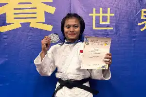 Sabet Medali Perak di Taipei Asian Open 2026, Pejudo Tangerang Dinny Febriany Ukir Prestasi Dunia
