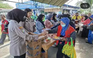 Peduli Sesama, Polres Kutai Kartanegara Gelar Aksi Sosial Warung Berkah dan Layanan Kesehatan Gratis