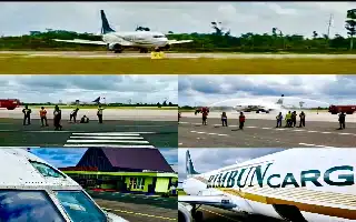 Kesiapan Logistik Blok Masela: Bandara Mathilda Batlayeri Sukses Sambut Pesawat Kargo Berbadan Besar