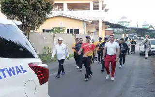 Sambut Hari Bhayangkara ke-80, Polres Karo dan Forkopimda Perkuat Sinergi Lewat Olahraga Bersama