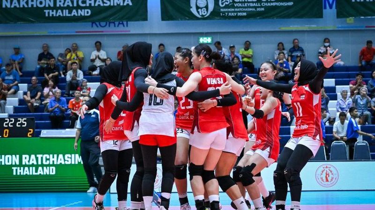 Tumbangkan Iran 3-0, Skuad Voli Putri U-18 Indonesia Buka Peluang ke Delapan Besar