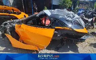 Kecelakaan Tunggal Supercar di Sukoharjo: McLaren Baru Berusia Tiga Bulan Hancur Terbelah