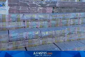 BNN Pajang Uang Sitaan TPPU Narkotika Senilai Rp165 Miliar Berbentuk Piramida
