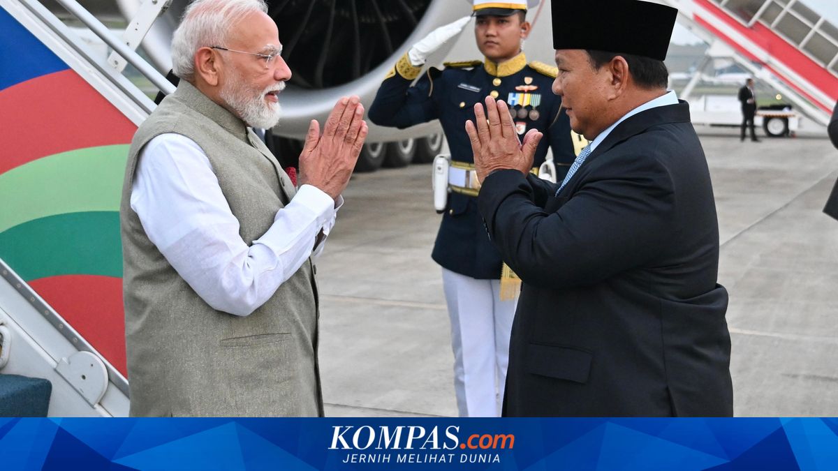 Sambutan Hangat Presiden Prabowo untuk PM India Narendra Modi di Jakarta