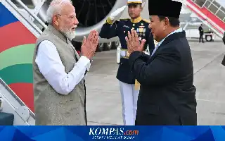 Sambutan Hangat Presiden Prabowo untuk PM India Narendra Modi di Jakarta