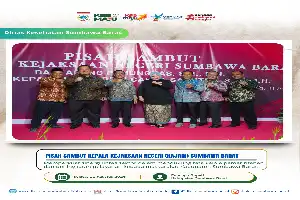 Perkuat Kolaborasi Lintas Sektor, Kadikes KSB Hadiri Pisah Sambut Kajari Baru