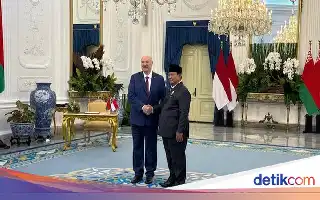 Presiden Prabowo Sambut Kunjungan Kenegaraan Presiden Belarus di Istana Merdeka