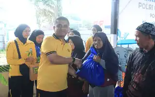 Sambut Hari Bhayangkara ke-80, Polres Inhil Gelar Olahraga Bersama dan Bagikan 200 Paket Sembako