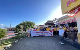 Polres Banggai Kepulauan Meriahkan Hari Bhayangkara ke-80 Lewat Olahraga Bersama