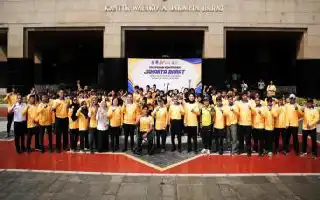 Wali Kota Jakbar Resmikan Keberangkatan Kontingen Pekan Olahraga Tradisional ke Tingkat Provinsi