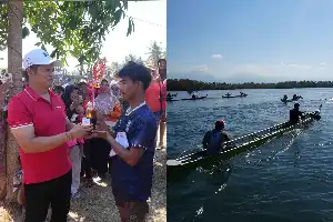 Merayakan Tradisi Bahari, Lomba Sampan Tradisional Semarakkan HUT Kota Negara ke-131