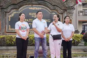 Dorong Gaya Hidup Sehat, TP PKK Badung Gelar Olahraga Massal dan Cek Kesehatan Gratis Tiap Pekan